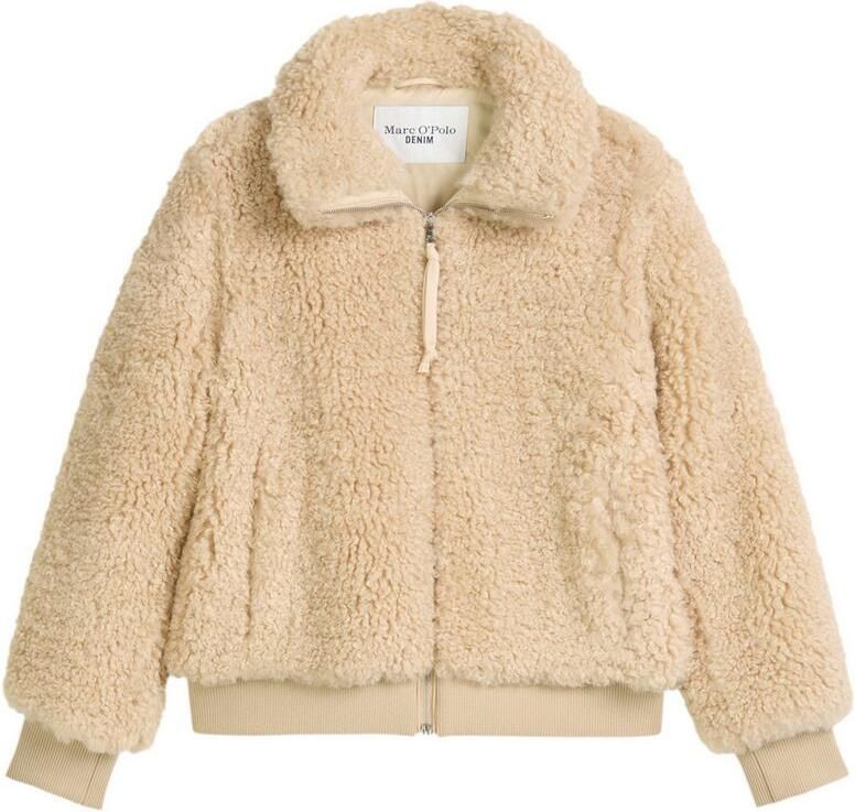Marc O'Polo DENIM Regular fit jack van teddybont met opstaande kraag - Foto 2