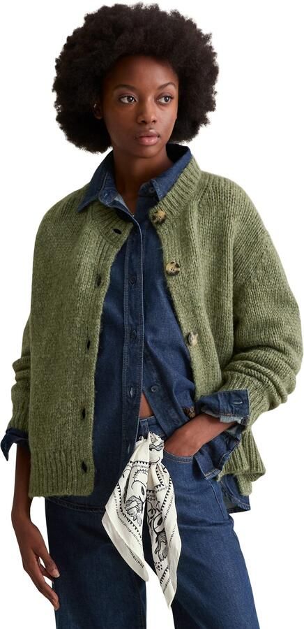 Marc O'Polo DENIM Cardigan RELAXED van knuffelige scheerwol-alpacawolmix - Foto 2