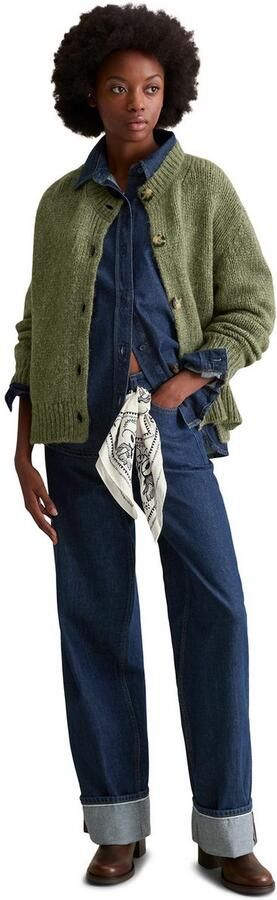 Marc O'Polo DENIM Cardigan RELAXED van knuffelige scheerwol-alpacawolmix - Foto 4