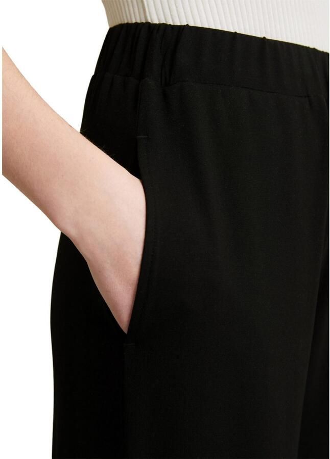 Marc O'Polo DENIM Wide leg stoffen broek met verkort model