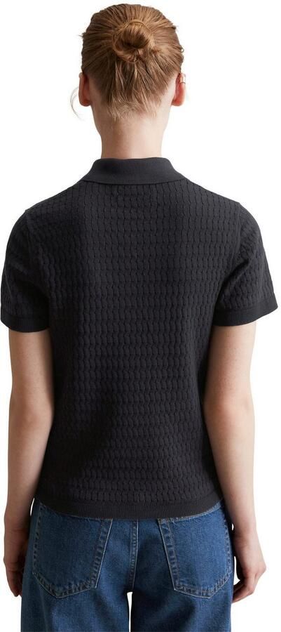 Marc O'Polo DENIM Poloshirt van breisel modieus patroon regular - Foto 3