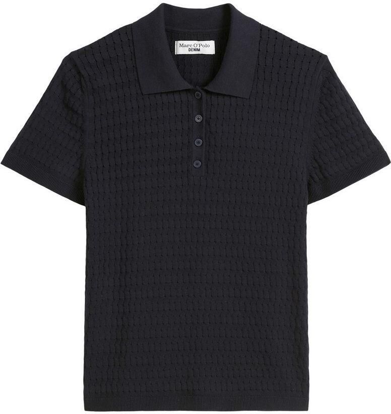Marc O'Polo DENIM Poloshirt van breisel modieus patroon regular