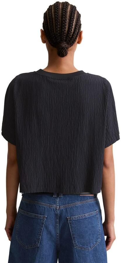 Marc O'Polo DENIM Shirt relaxed fit met markante structuur cropped - Foto 3