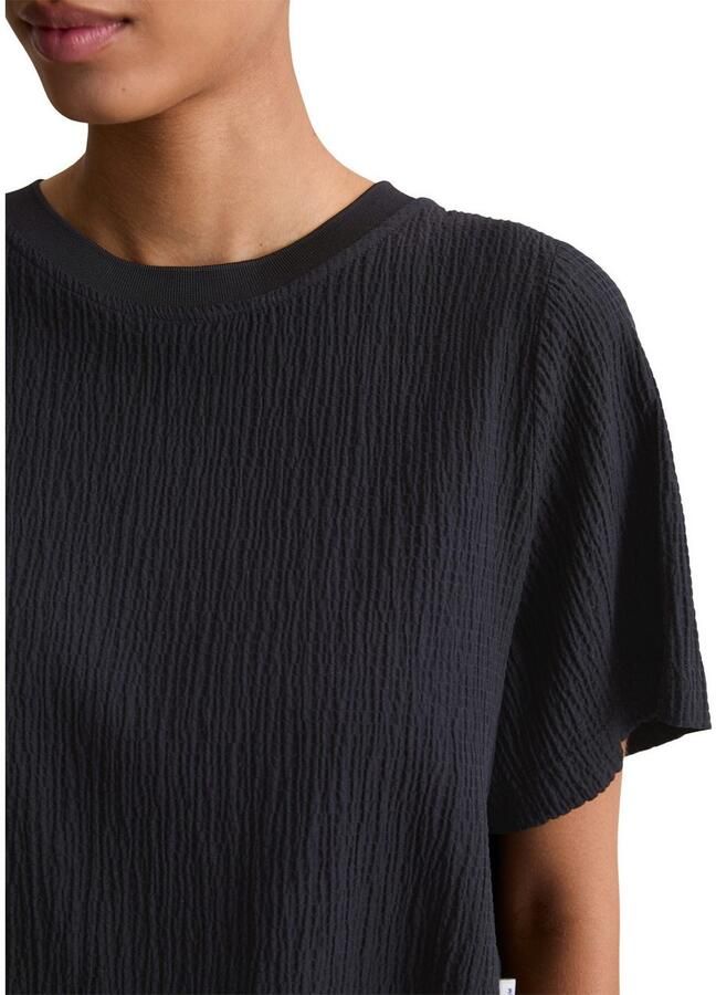 Marc O'Polo DENIM Shirt relaxed fit met markante structuur cropped