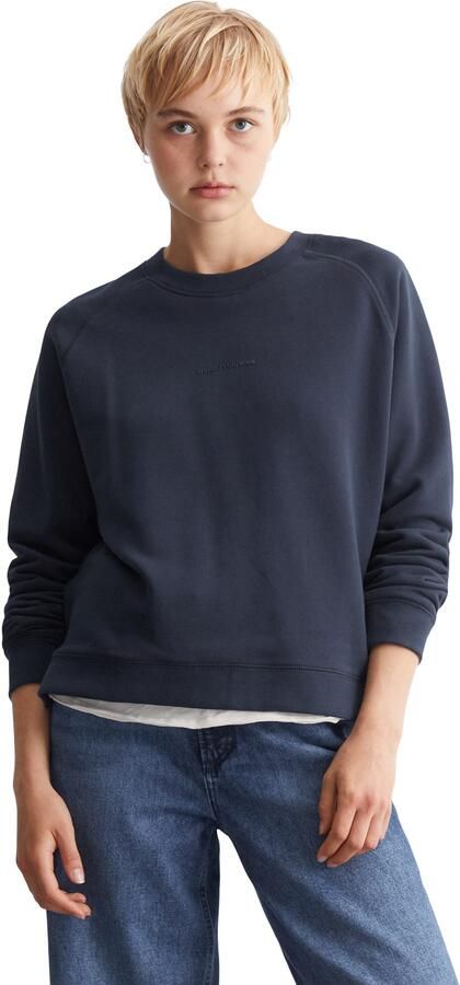 Marc O'Polo DENIM Sweatshirt In moderne O-vorm losjes gesneden met raglanmouwen - Foto 4
