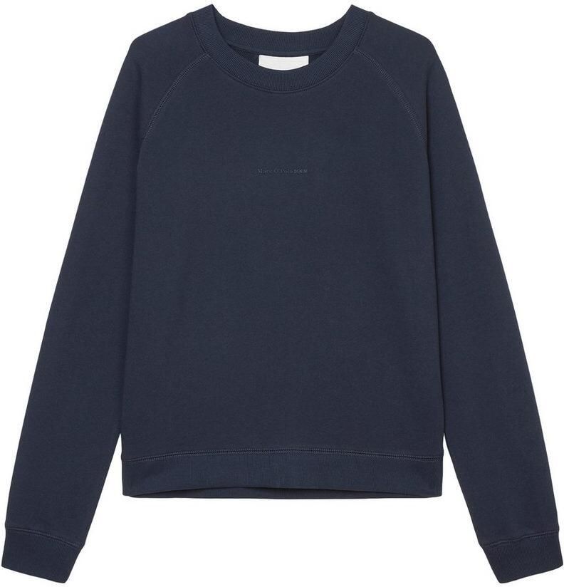 Marc O'Polo DENIM Sweatshirt In moderne O-vorm losjes gesneden met raglanmouwen