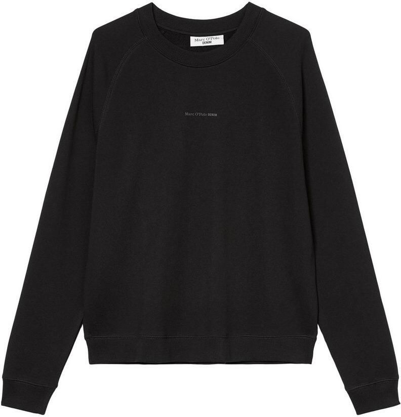 Marc O'Polo DENIM Sweatshirt In moderne O-vorm losjes gesneden met raglanmouwen
