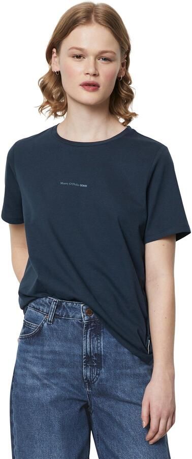 Marc O'Polo DENIM T-shirt met labeldetail - Foto 4