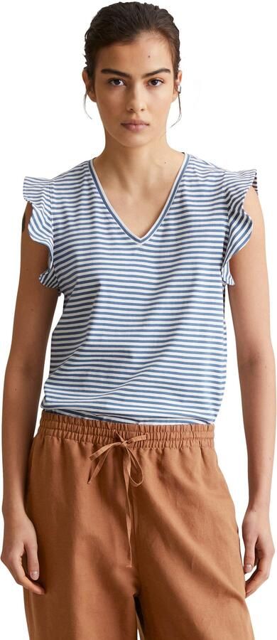 Marc O'Polo DENIM T-shirt met tijdloos streepjespatroon - Foto 4