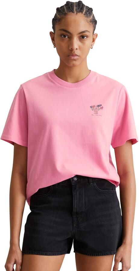 Marc O'Polo DENIM T-shirt modieuze print op de borst - Foto 4