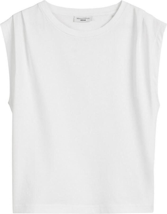 Marc O'Polo DENIM T-shirt relaxed schouderpartij in plooien gelegd