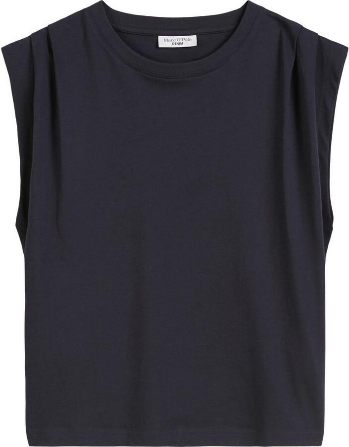 Marc O'Polo DENIM T-shirt relaxed schouderpartij in plooien gelegd