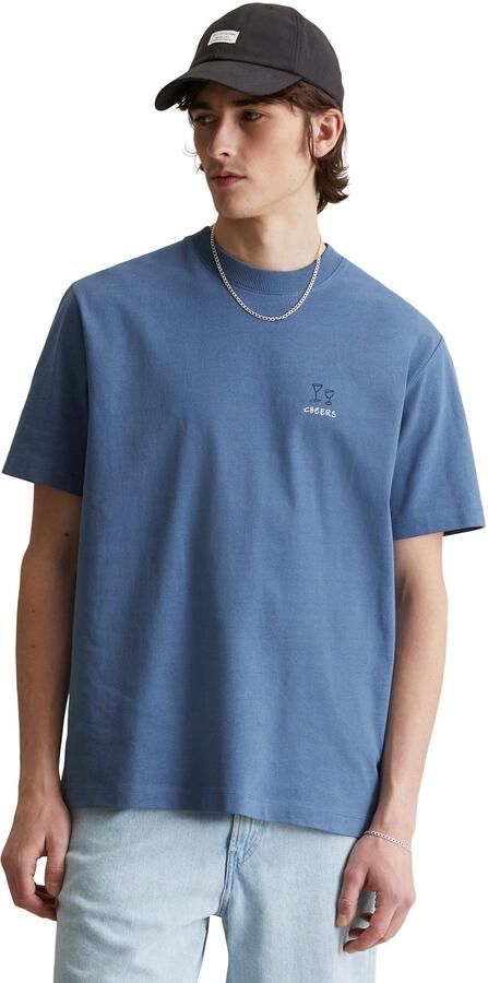 Marc O'Polo DENIM T-shirt Ronde hals relaxed fit contrasterende print - Foto 4