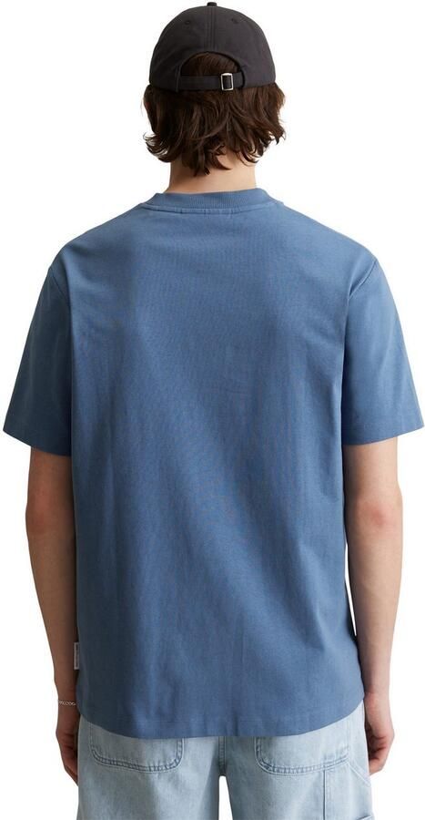 Marc O'Polo DENIM T-shirt Ronde hals relaxed fit contrasterende print - Foto 3