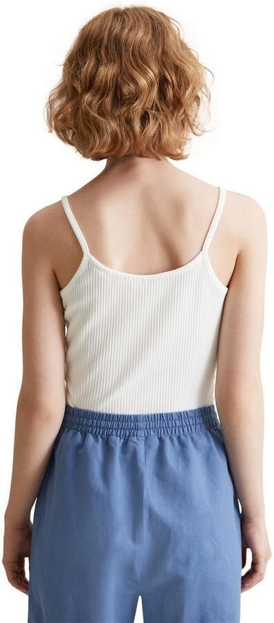 Marc O'Polo DENIM Top met spaghettibandjes Ribstructuur spaghettibandjes - Foto 3