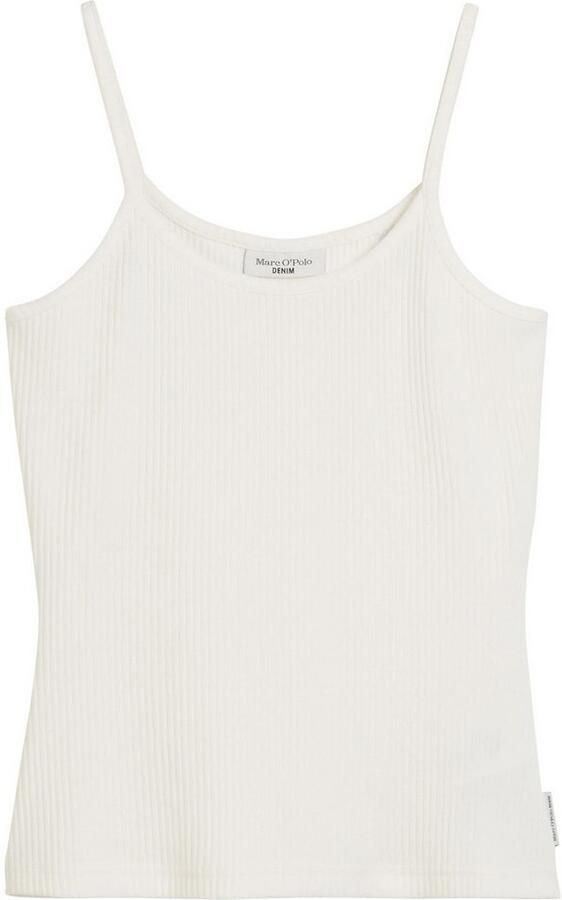 Marc O'Polo DENIM Top met spaghettibandjes Ribstructuur spaghettibandjes - Foto 2