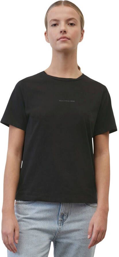 Marc O'Polo DENIM T-shirt met labelprint voor