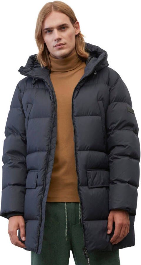 Marc O'Polo Donsjack in doorgestikte look model 'Basic'