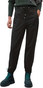 Marc O'Polo Elegant jersey tracksuit bottoms with a zip fly Zwart Dames