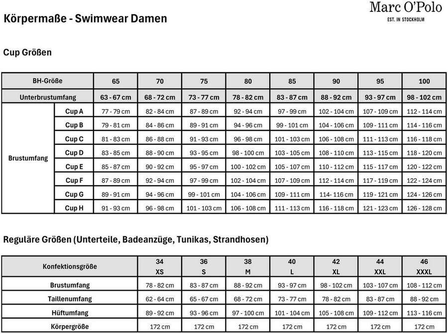 Marc O'Polo Bikinibroekje Classic Stripes met kleine logo-opdruk