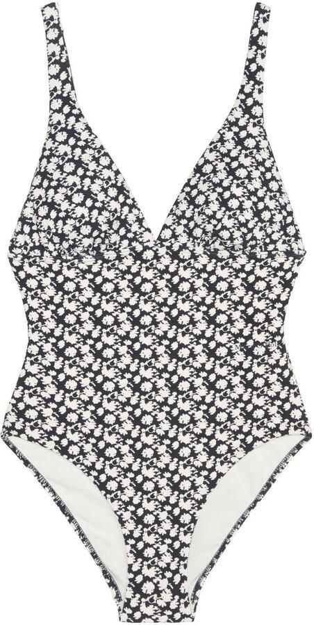 Marc O'Polo Badpak Millefleur diepe v-hals uitneembare cups dubbellaags - Foto 3