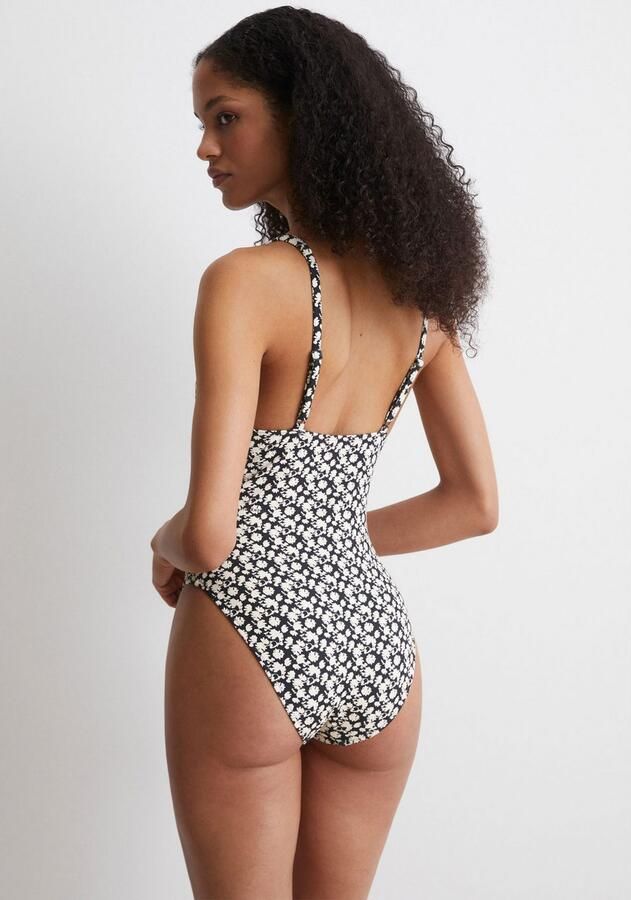 Marc O'Polo Badpak Millefleur diepe v-hals uitneembare cups dubbellaags - Foto 2