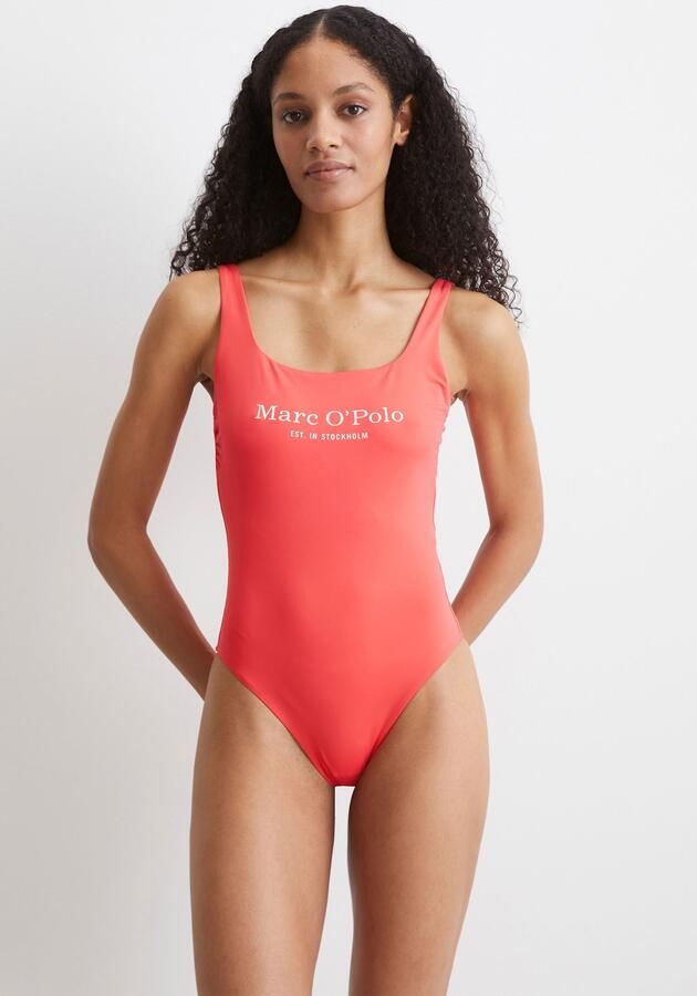 Marc O'Polo Badpak sneldrogend diepe rug logo-belettering - Foto 4