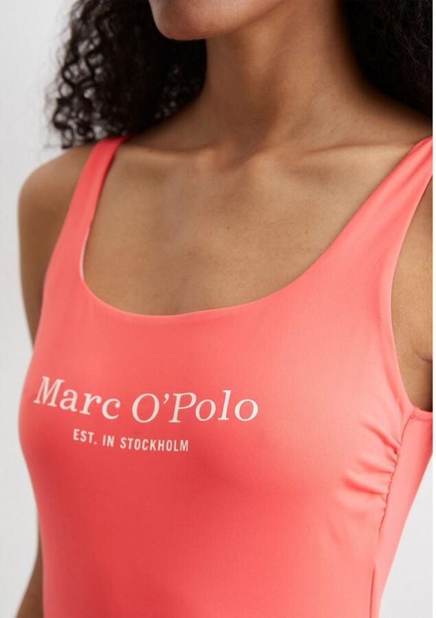 Marc O'Polo Badpak sneldrogend diepe rug logo-belettering