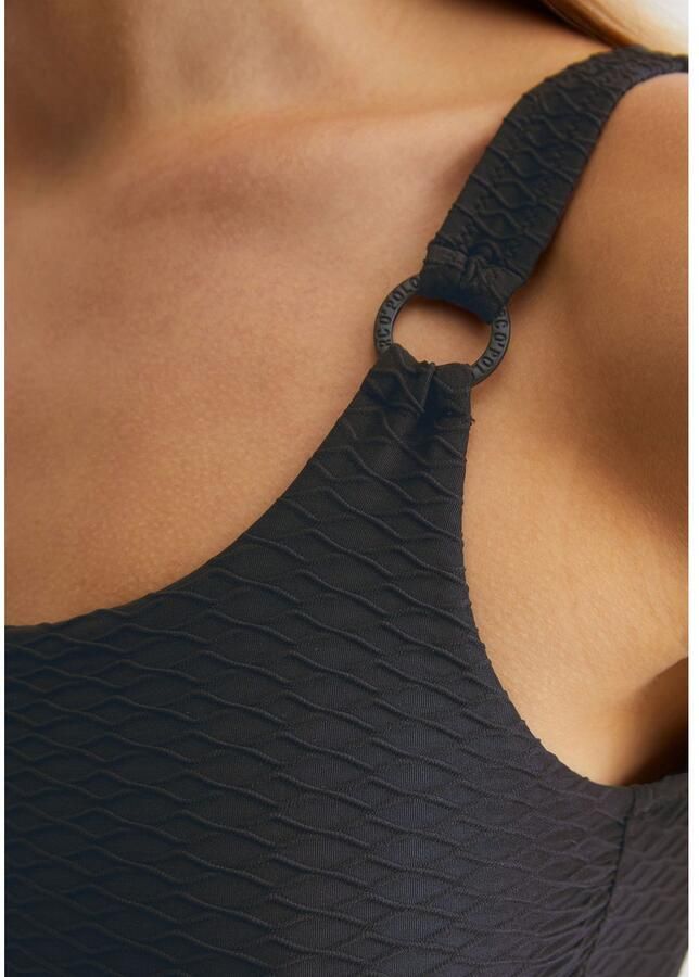 Marc O'Polo Badpak Summer Blacks diepe ruguitsnijding sneldrogend hogere beenuitsnijding