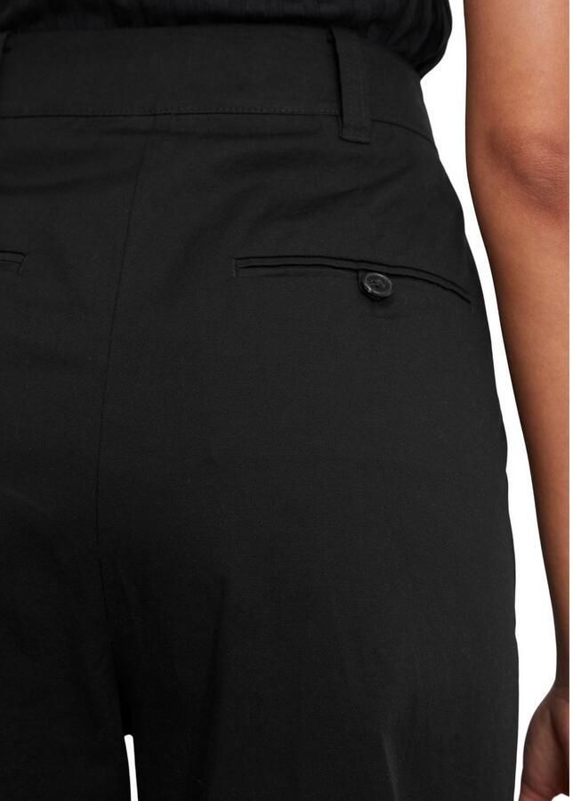 Marc O'Polo Bandplooibroek wijd van twill allrounder