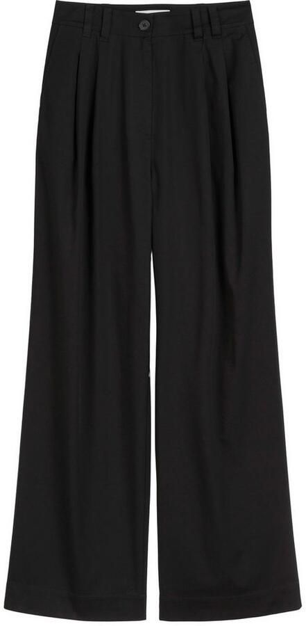 Marc O'Polo Bandplooibroek wijd van twill allrounder - Foto 2