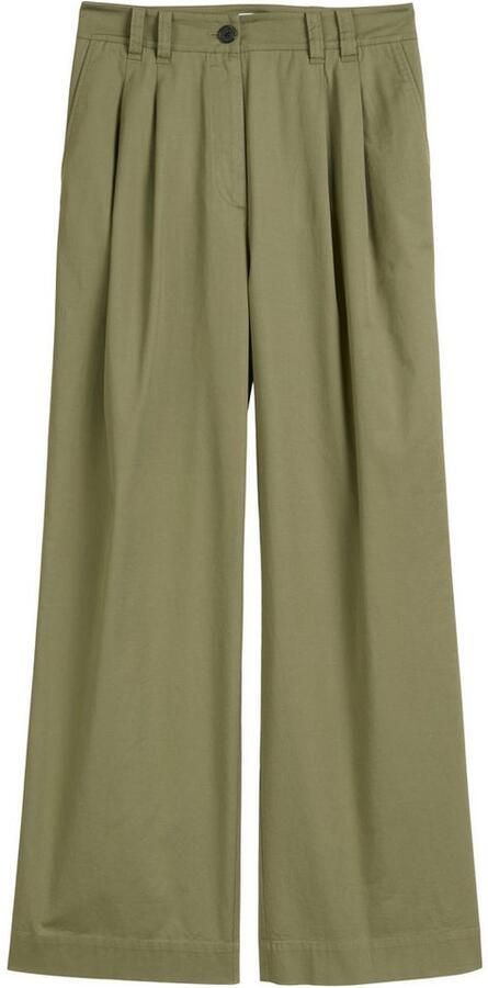 Marc O'Polo Bandplooibroek wijd van twill allrounder - Foto 2