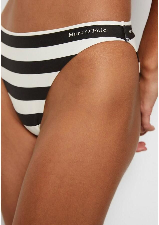 Marc O'Polo Bikinibroekje Classic Stripes met kleine logo-opdruk - Foto 3
