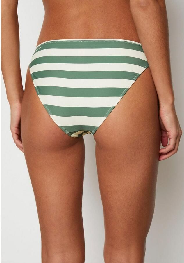 Marc O'Polo Bikinibroekje Classic Stripes met kleine logo-opdruk - Foto 4