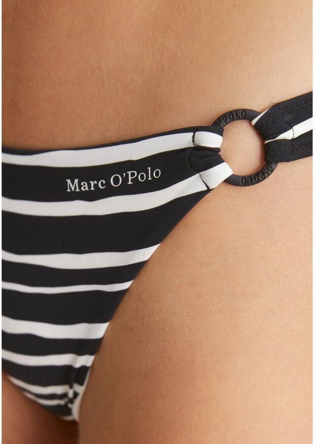 Marc O'Polo Bikinibroekje Summer Blacks met zijlijke ringaccenten