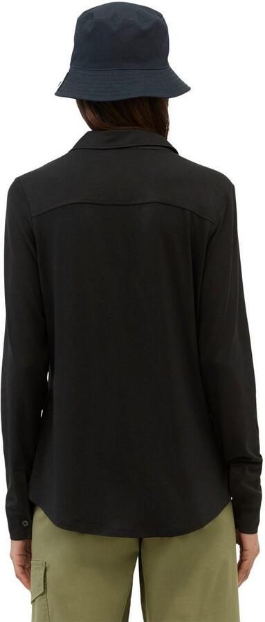 Marc O'Polo Overhemdblouse van viscosemix met platte kraag - Foto 3