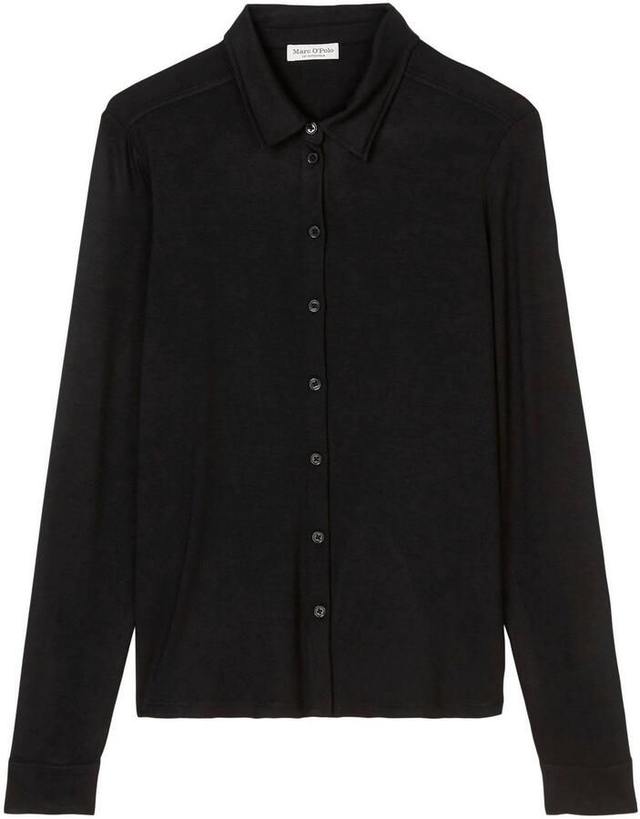Marc O'Polo Overhemdblouse van viscosemix met platte kraag - Foto 1