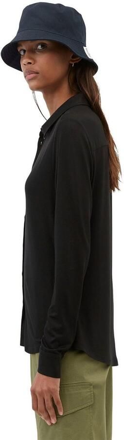 Marc O'Polo Overhemdblouse van viscosemix met platte kraag - Foto 5