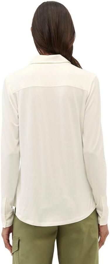 Marc O'Polo Overhemdblouse van viscosemix met platte kraag - Foto 3