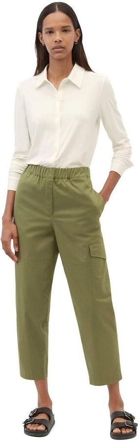 Marc O'Polo Overhemdblouse van viscosemix met platte kraag - Foto 4