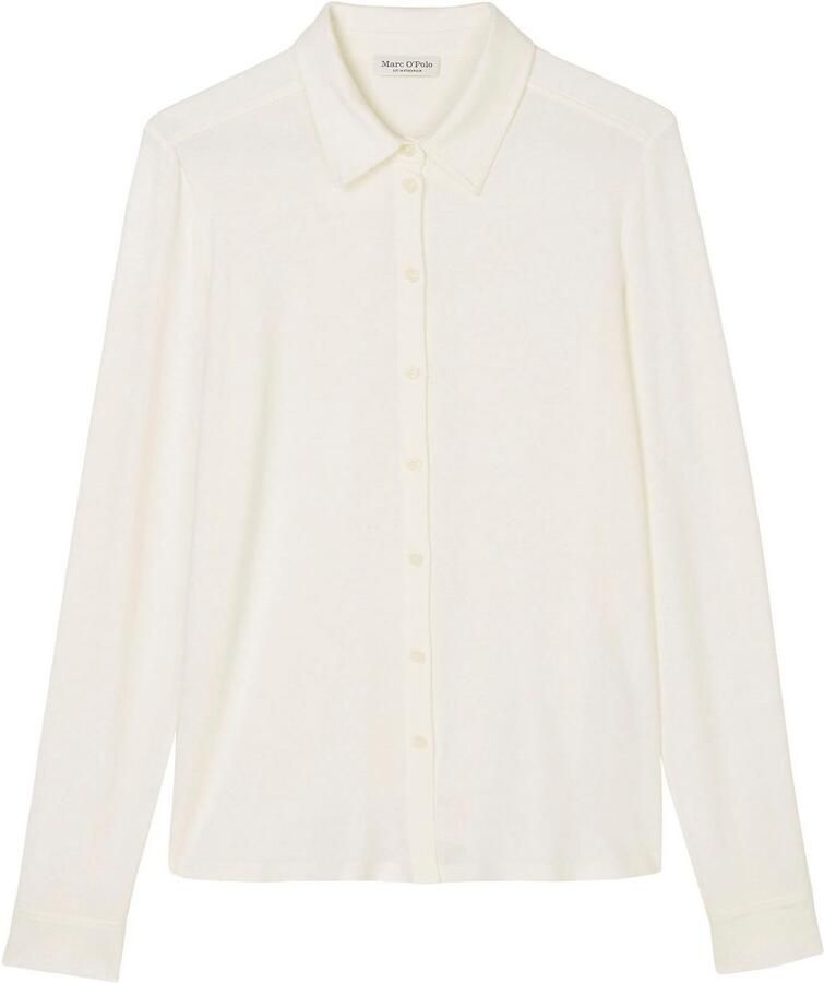 Marc O'Polo Overhemdblouse van viscosemix met platte kraag - Foto 1