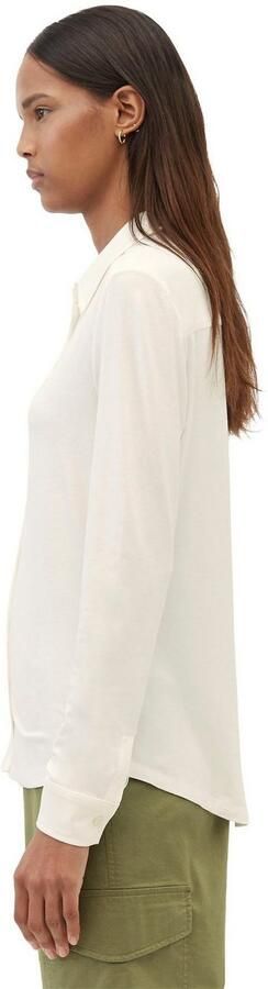 Marc O'Polo Overhemdblouse van viscosemix met platte kraag - Foto 5