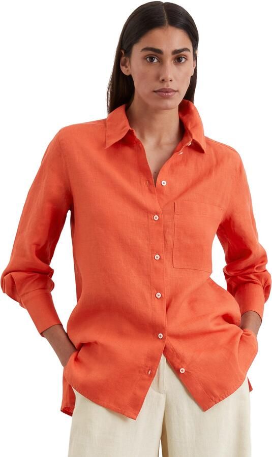 Marc O'Polo Overhemd Chemisier manches longues col bénitier femme - Foto 4