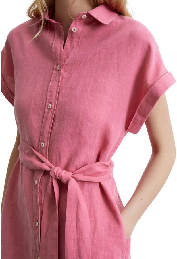 Marc O'Polo Getailleerde vrijetijdsjurk van puur linnen