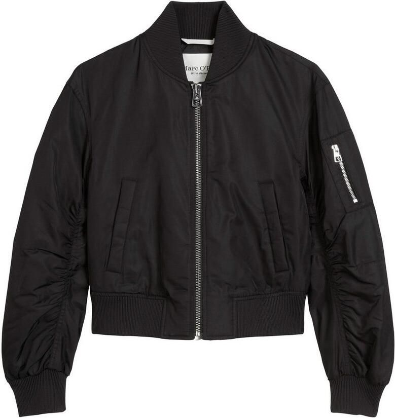 Marc O'Polo Blouson in pilotenstijl verkorte vorm met matte glans en zachte finish