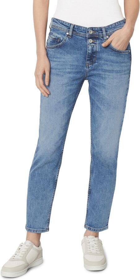Marc O'Polo Boyfriend fit jeans met labeldetails - Foto 2