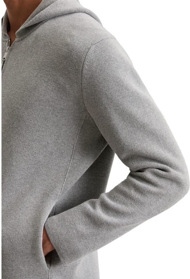 Marc O'Polo Regular fit gebreid jack van puur katoen - Foto 3