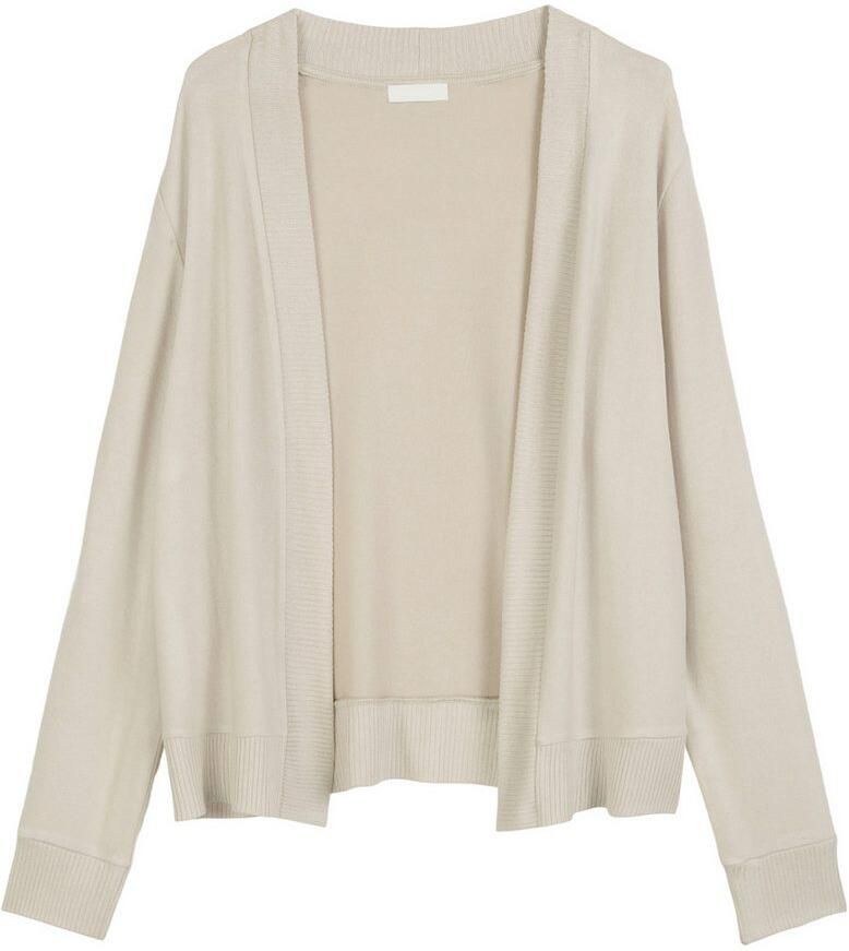 Marc O'Polo Cardigan Soft Knit Lange mouw zonder sluiting fijne breisel