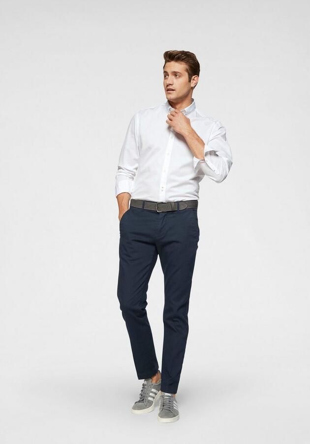 Marc O'Polo Tapered Leg Broeken & Shorts Blue Heren - Foto 5