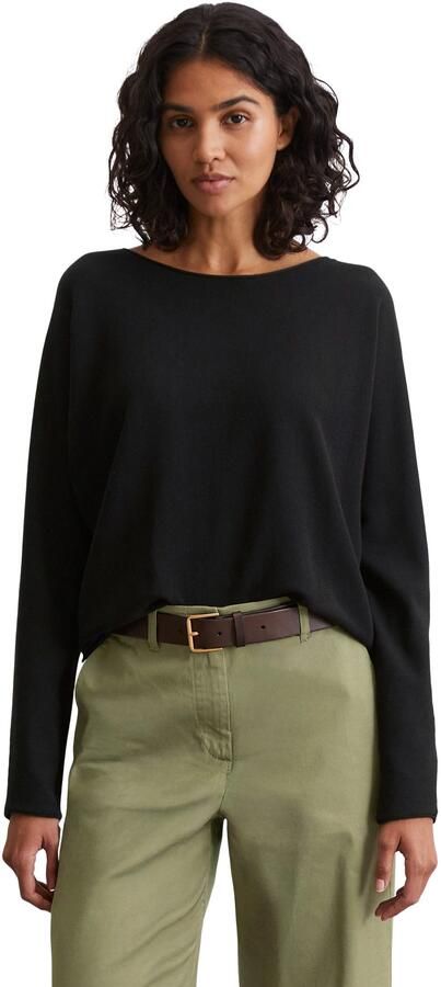 Marc O'Polo Gebreide trui oversized gerolde randen licht - Foto 5